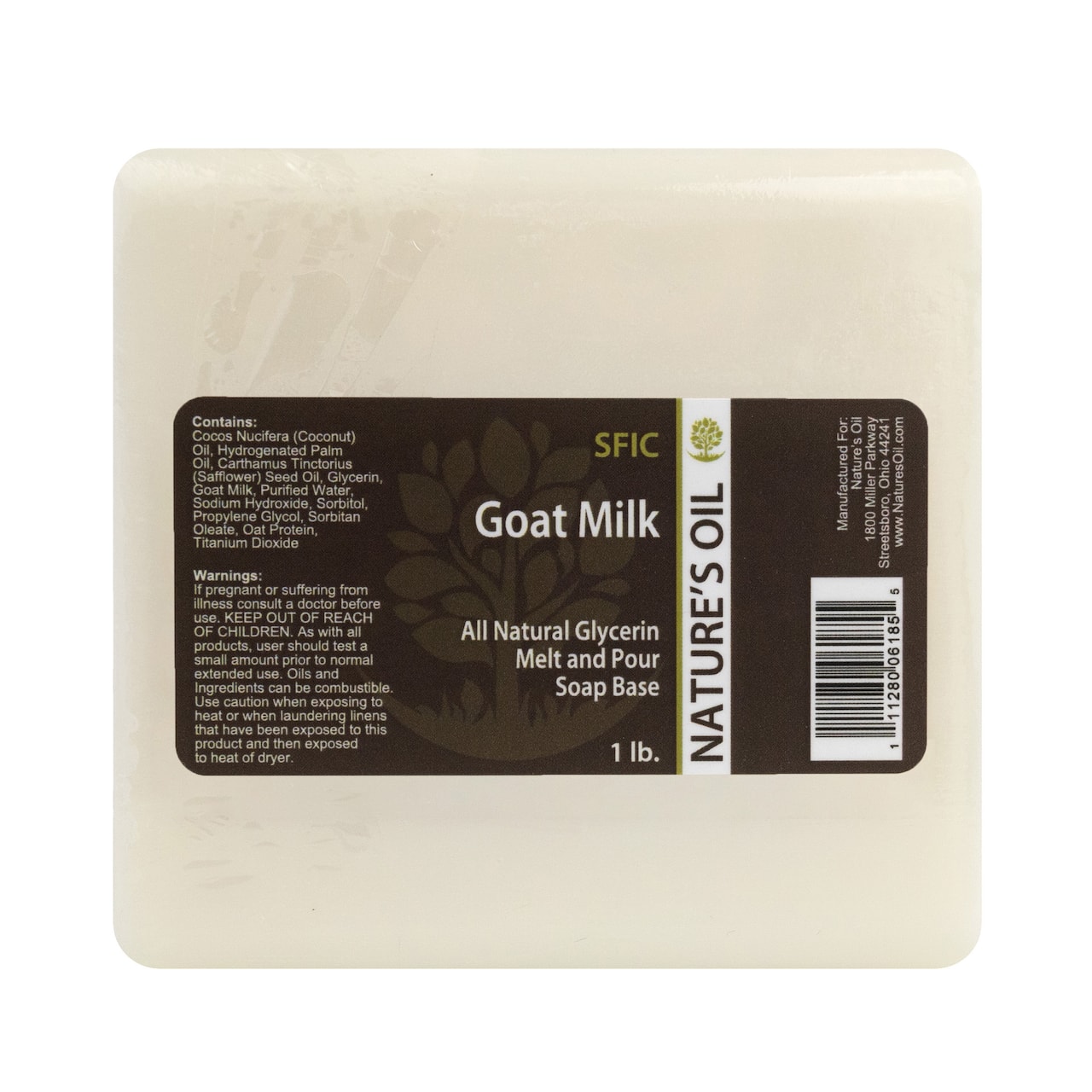 Nature's Oil All-Natural Goat Milk Melt and Pour Soap Base in White | 1 | Michaels